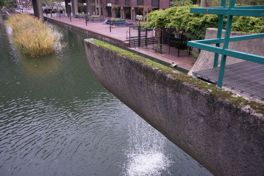 barbican lake brutalism