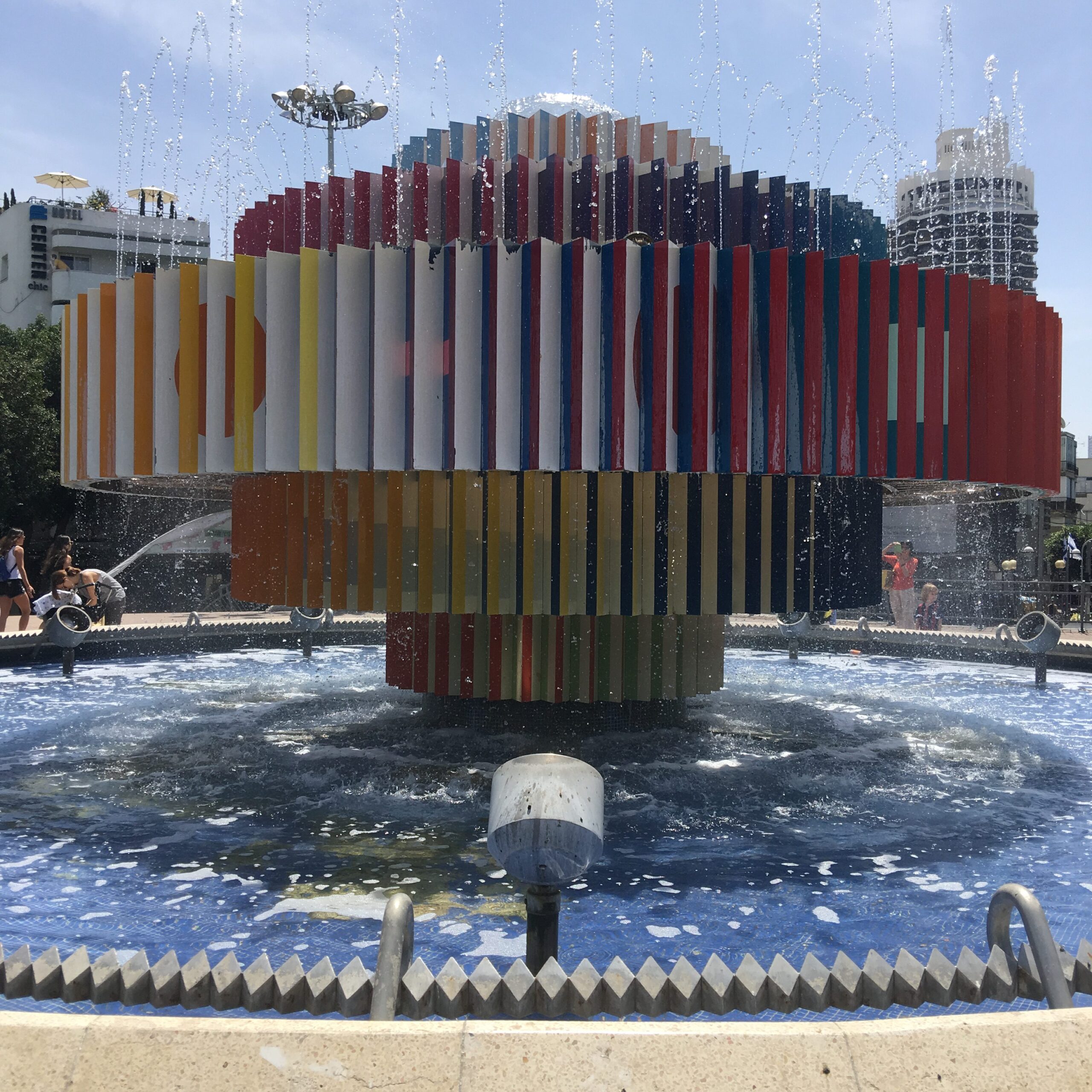 Yaacov Agam's instilation in Tel Aviv