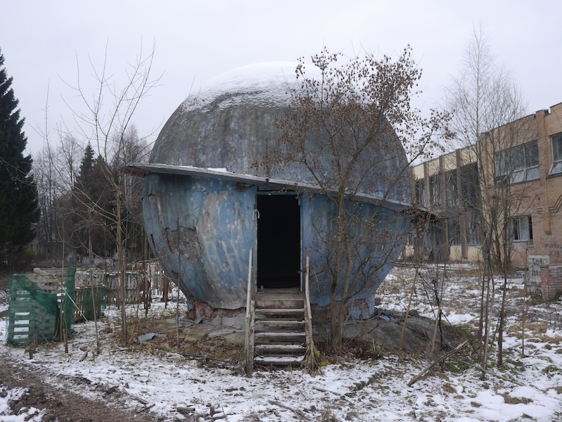 soviet playground in the abandoned Pioneer Camp of the Karacharovo Mechanical Plant Russian Soviet architecture 