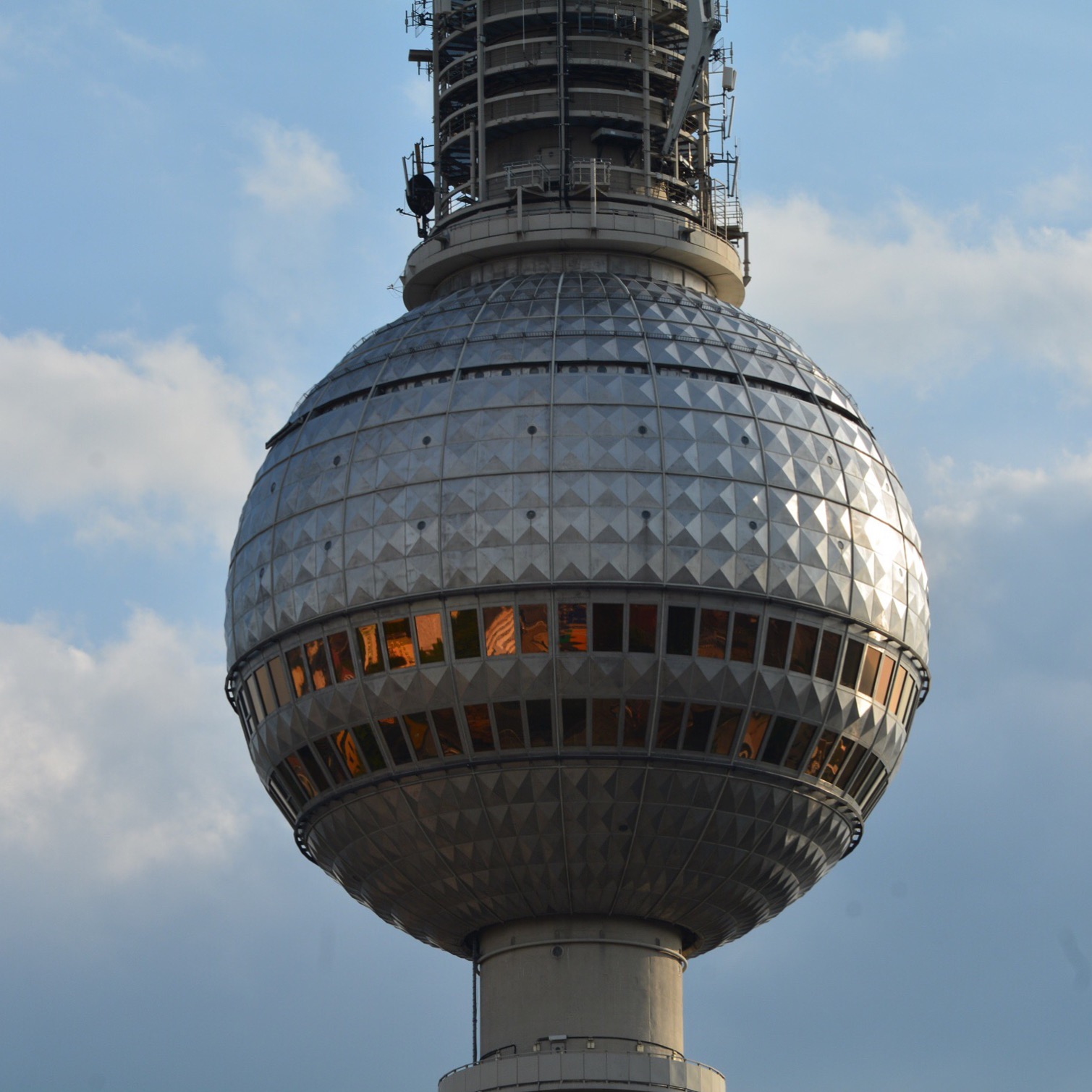 Berlin's TV Tower view from a high building