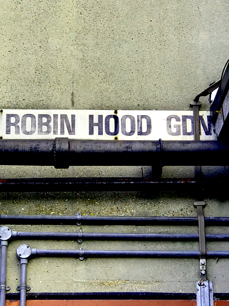 brutalist estate poplar robin hood gardens signage