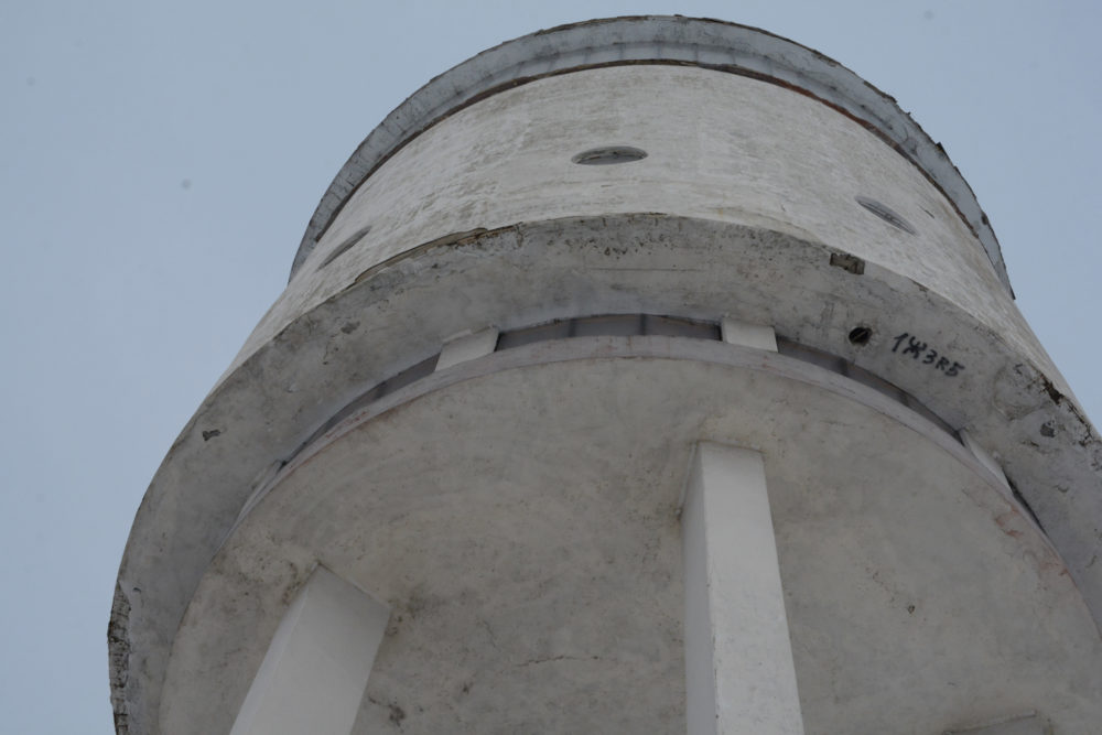 white tower constructivist architecture in yekaterninburg russia