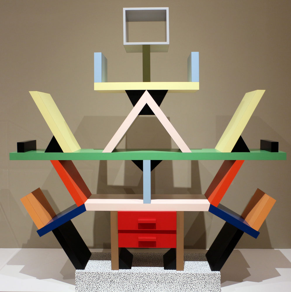 memphis furniture in the Milwaukee museum of art Etorre Sottsass