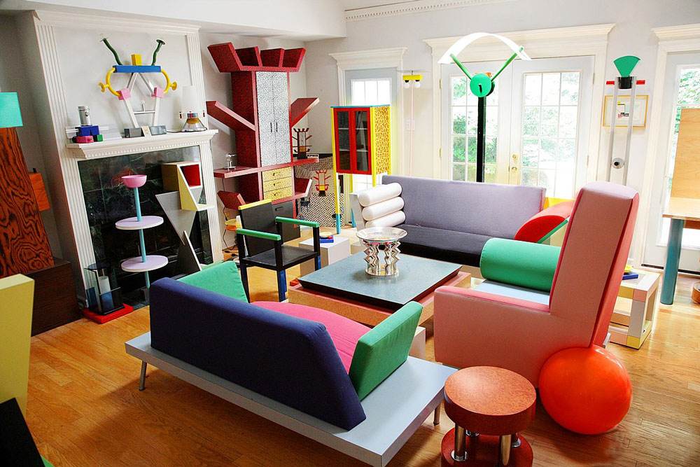 Etorre Sottsass Memphis Group room