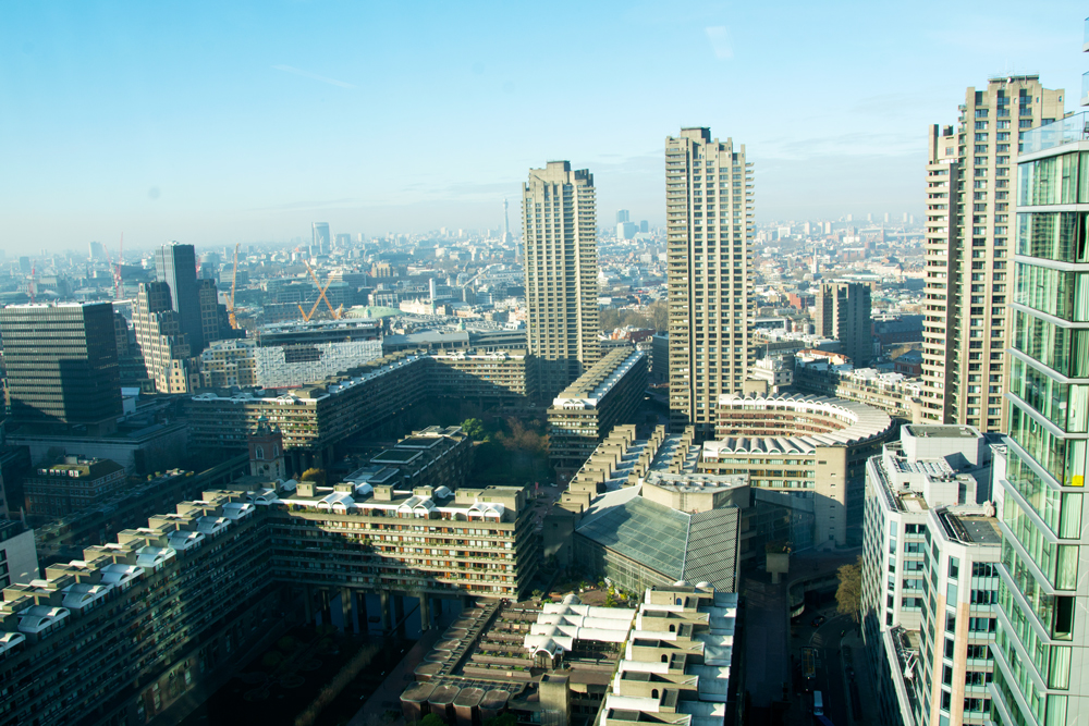 Brutalist elegance, Frobisher Crescent, Barbican