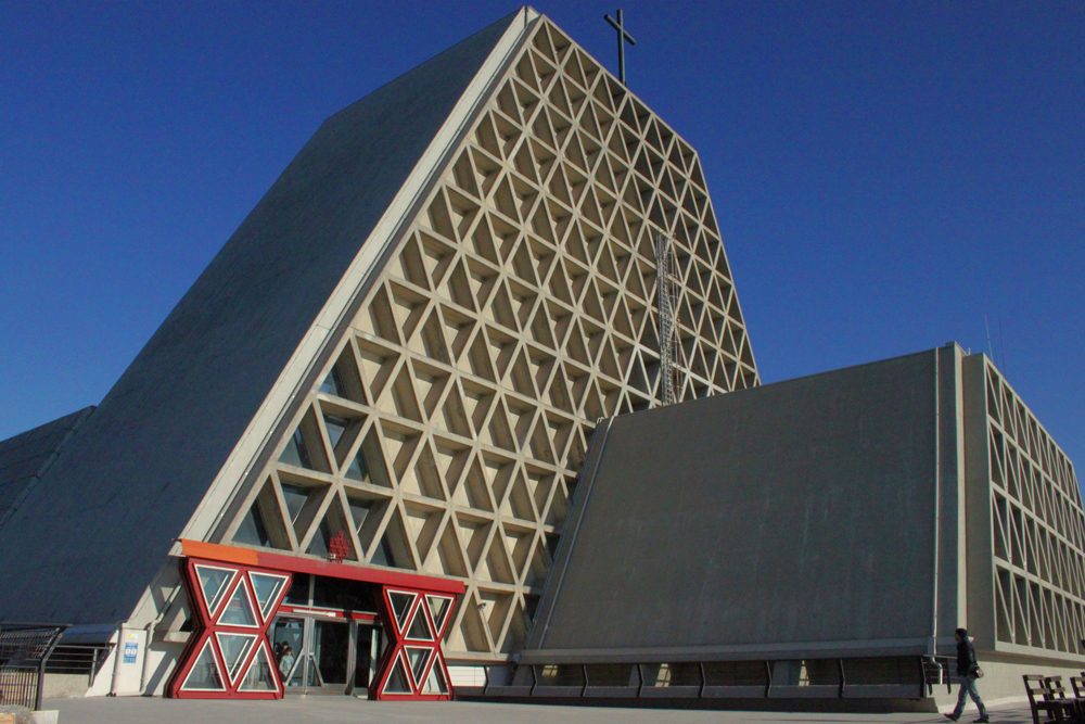 Temple of Grisa geometric designed facade