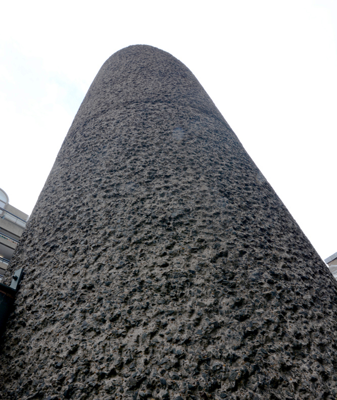 Cromwell Tower's brutalist concrete vent
