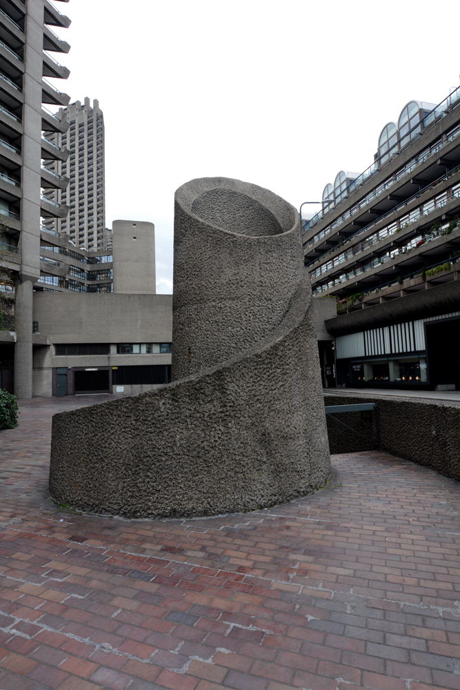 Cromwell Tower's brutalist concrete exhaust vent is a Fibonacci Spiral