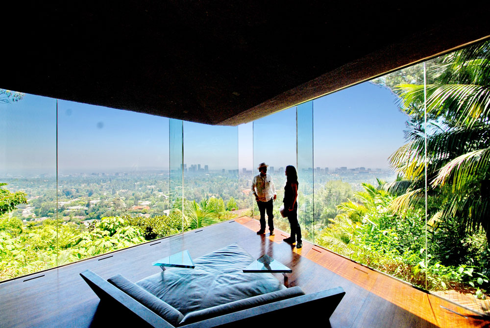 overlooking LA from the Sheats Goldstein house on the 100th Anniversary of John Lautner's Birthday