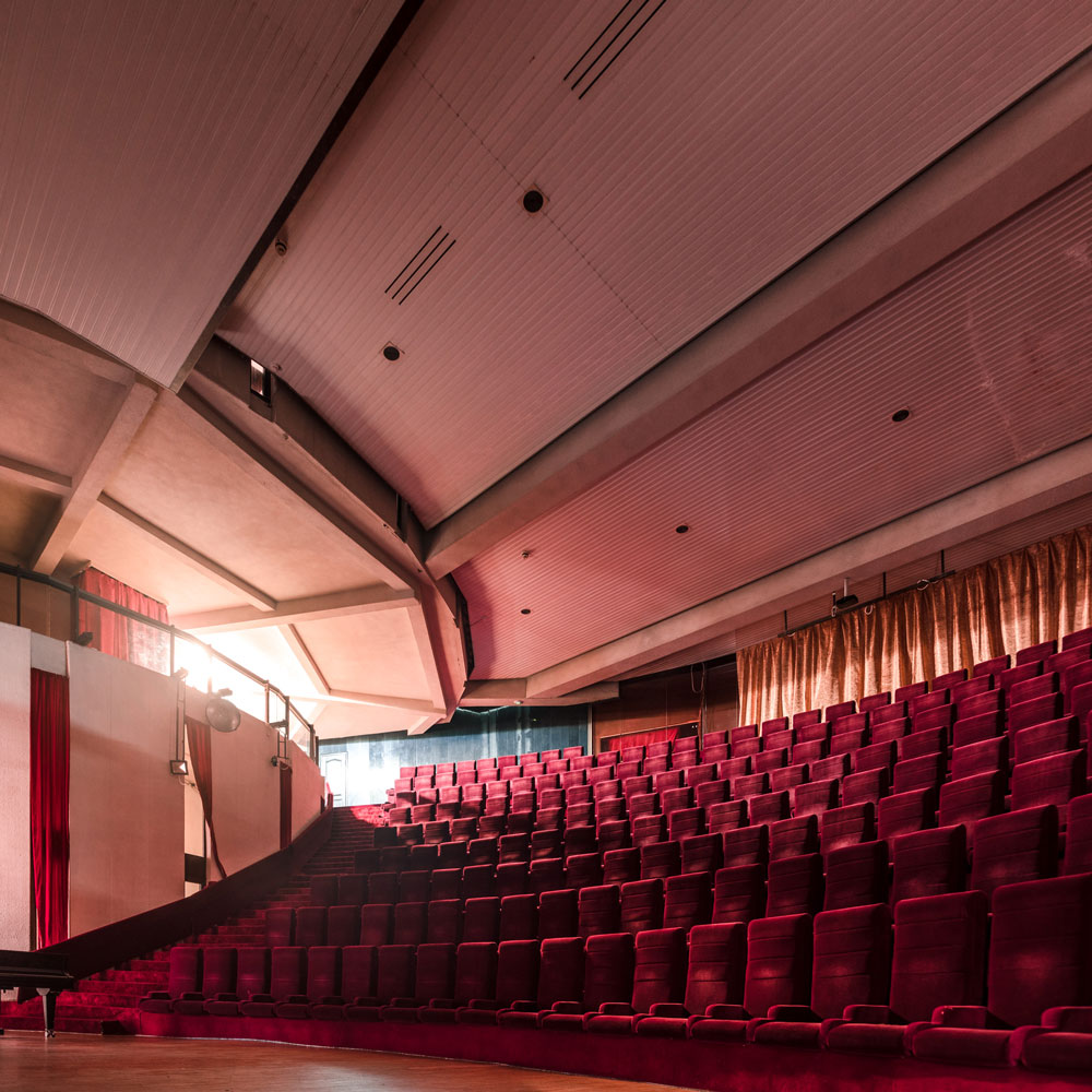 concert hall in druzbha sanitorium concert hall red seating