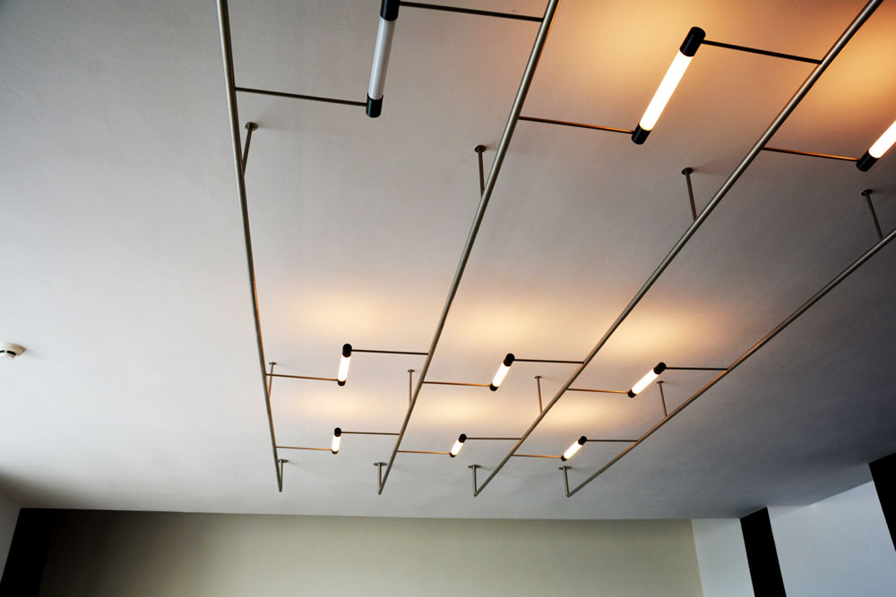 Bauhaus innovative tubular designed ceiling lighting system