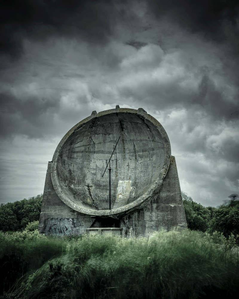 military accoustic radar on British coast by Lee Rouse