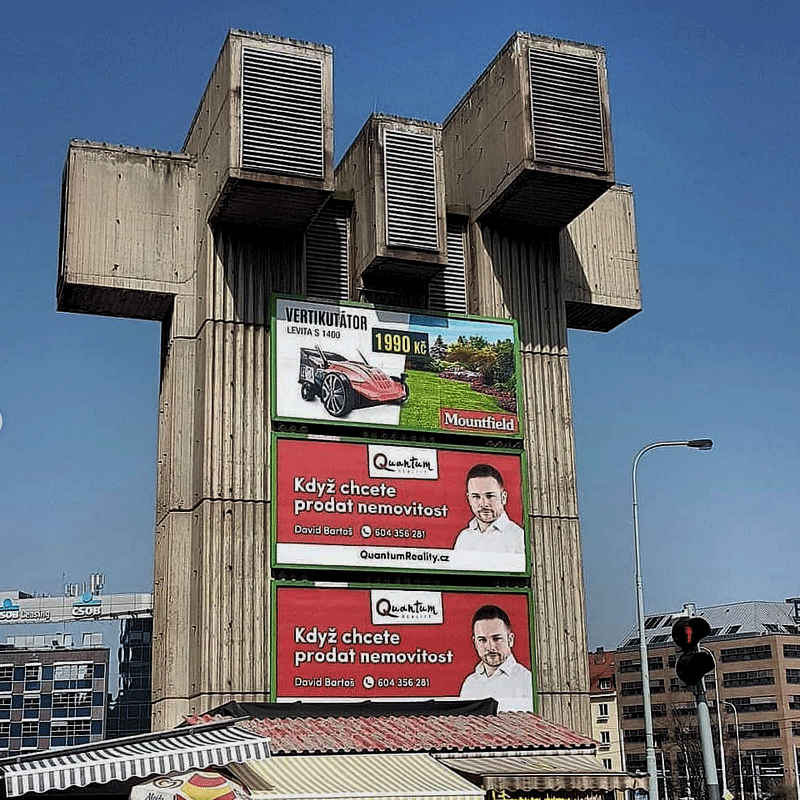 Ventilation Shaft at Prague's Pražského Povstání Metro Station Photo: (instagram) @Frantisekzachoval, @protectpublicspace