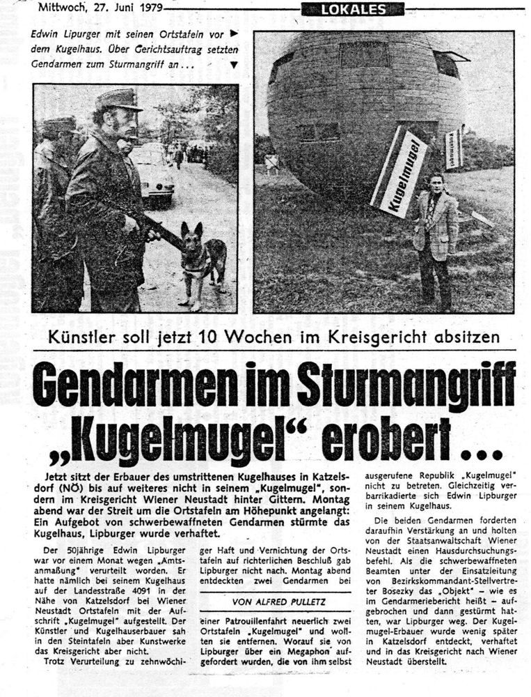 lipburger arrest at kugelmugel