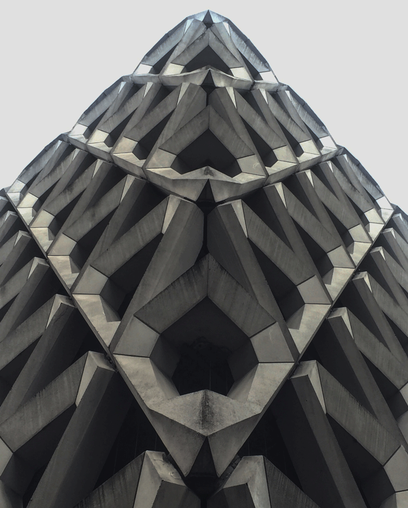 welbeck street car park brutalist facade photograph by marauding beast