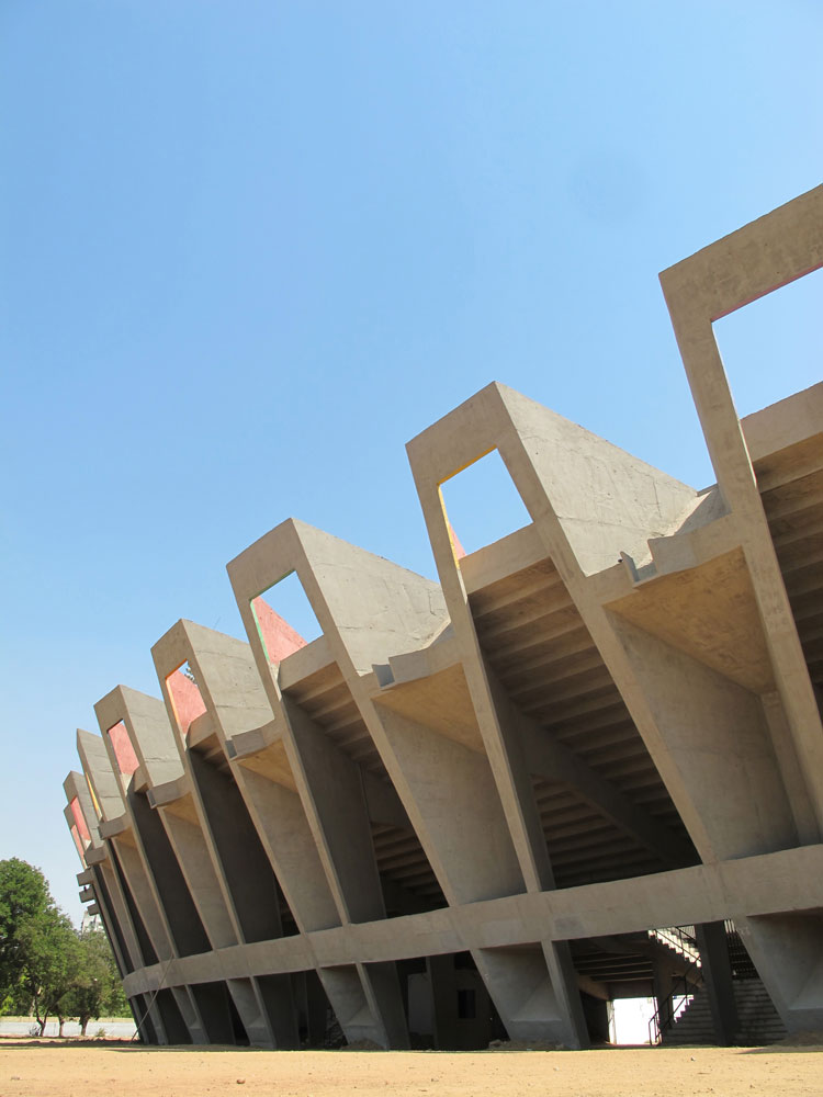 Sardar Patel Municipal Cricket Stadium Charles Corea Indian Architect