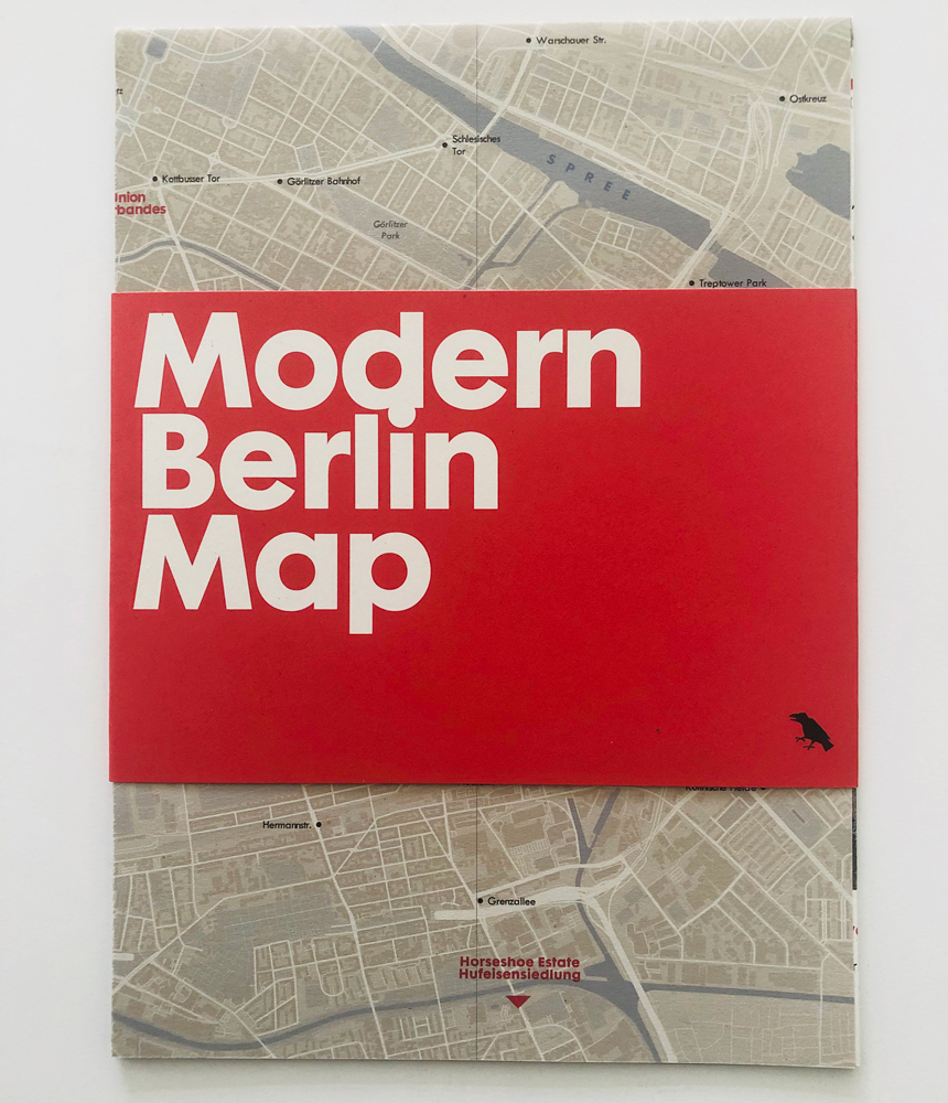 Modern Berlin Map walking architecture tour blue crow publishing