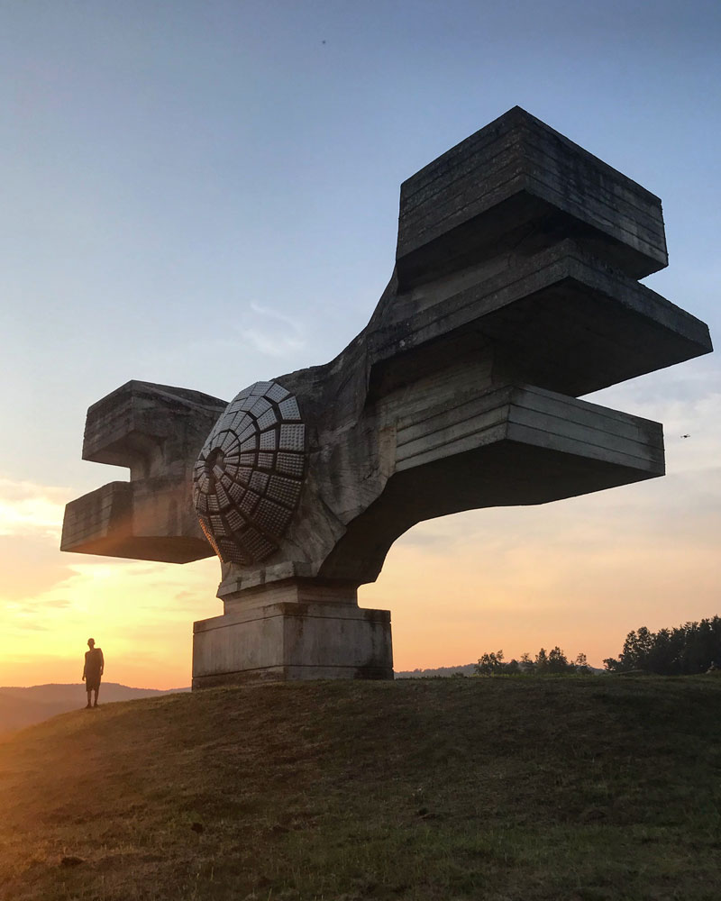 Spomenik Monument to the Revolution in Moslavina