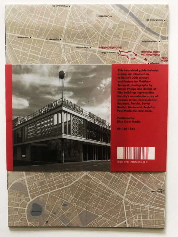 Modern Berlin Map architecture Blue Crow Media
