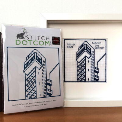 Trellick Tower Cross Stitch Greyscape Exclusive £12.50