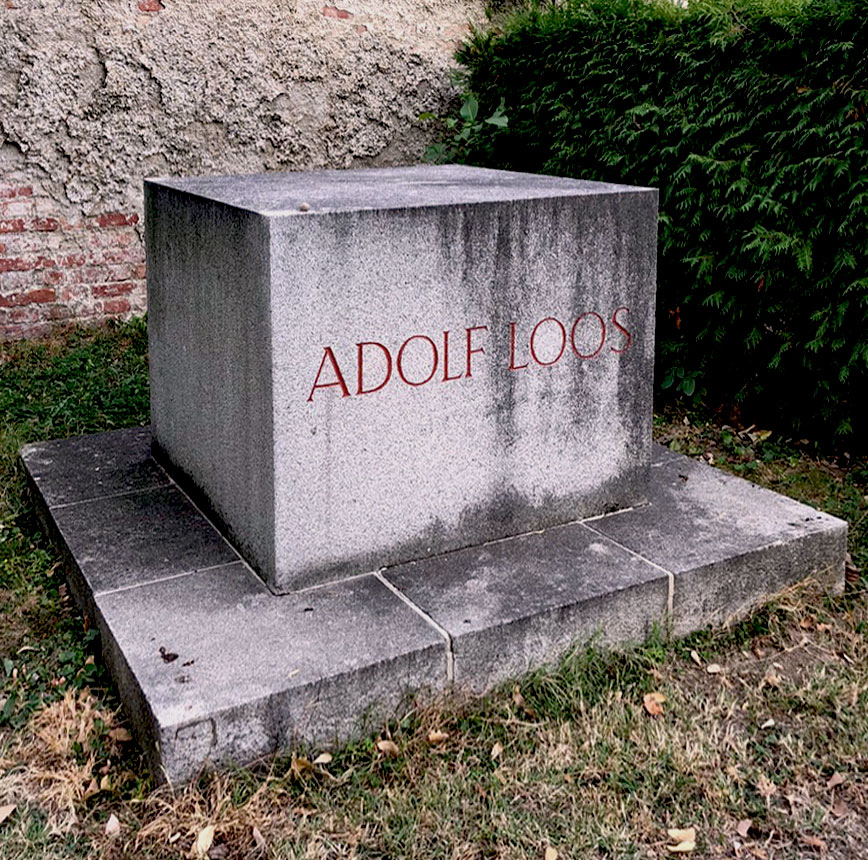 Adolf Loos gravestone Zentralfriedhof central cemetery Vienna Austria