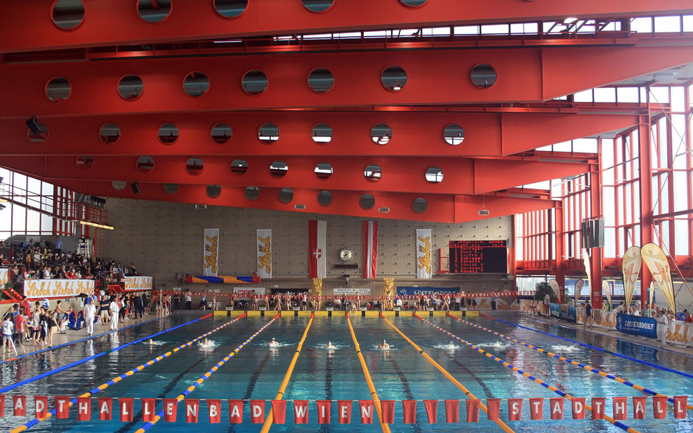 Roland Rainers Das Stadthallenbad Wiener Austria indoor swimming pool