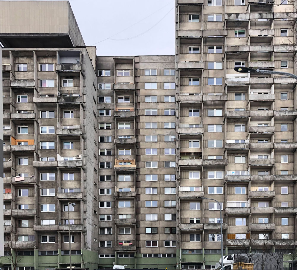 Lodz brutalist architecture Polish brutalism