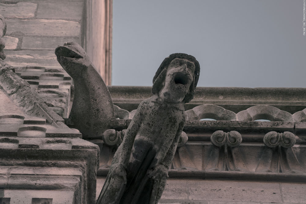 Notre Dame small detail on facade pre fire 2019