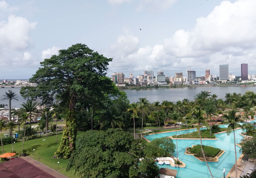 Abidjan looking across the lagoon 