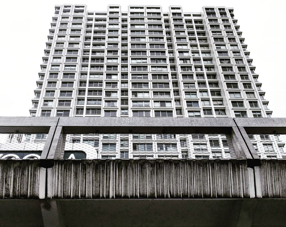 Facade of Front de Seine Tower 