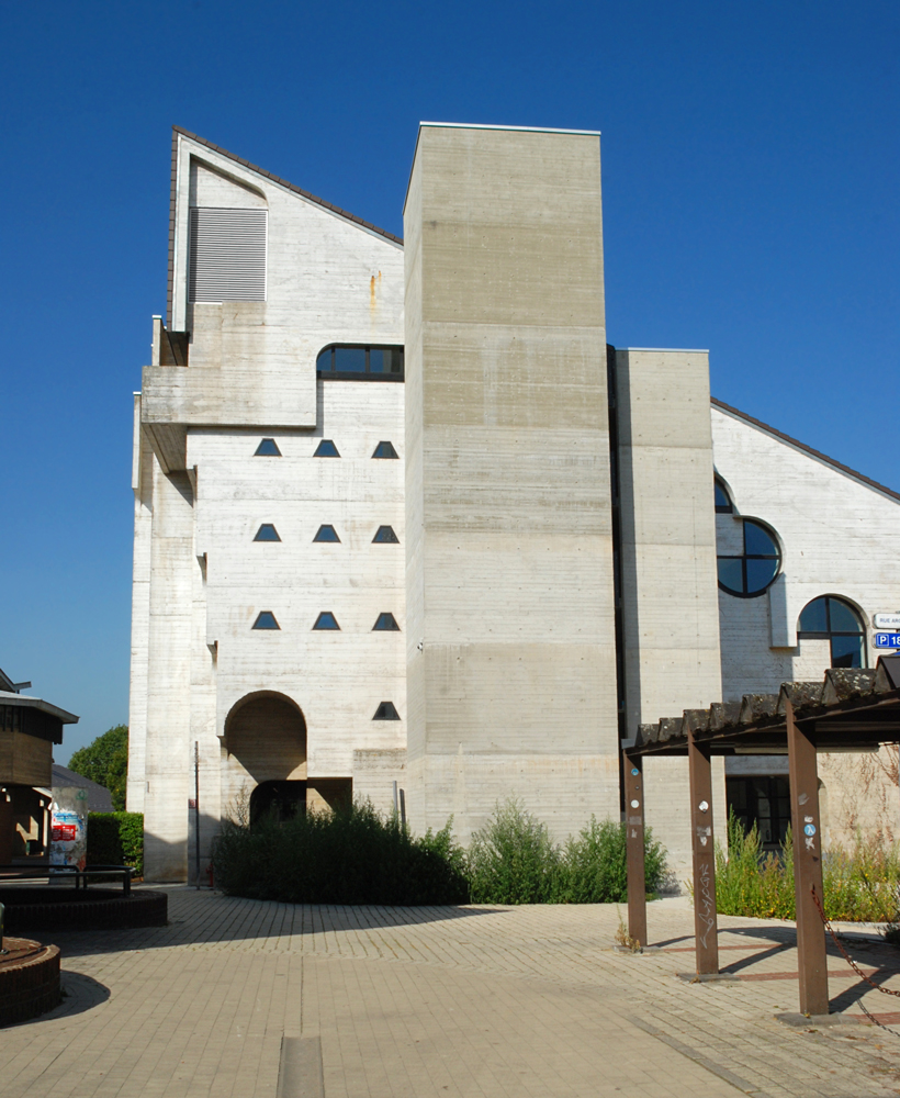 brutalist architecture in belgium Andre Jacqmain