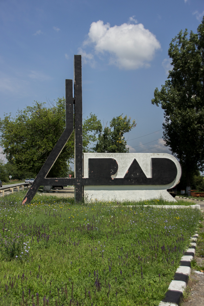 romanian roadsign arad county