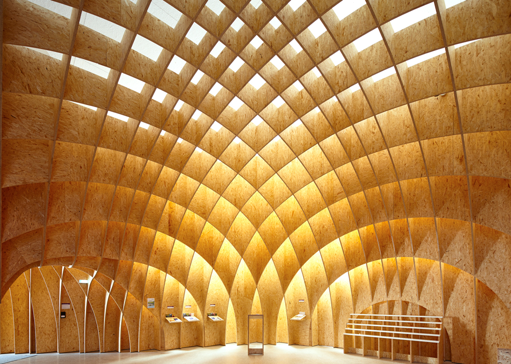 detail of interior of autobahn church Germany