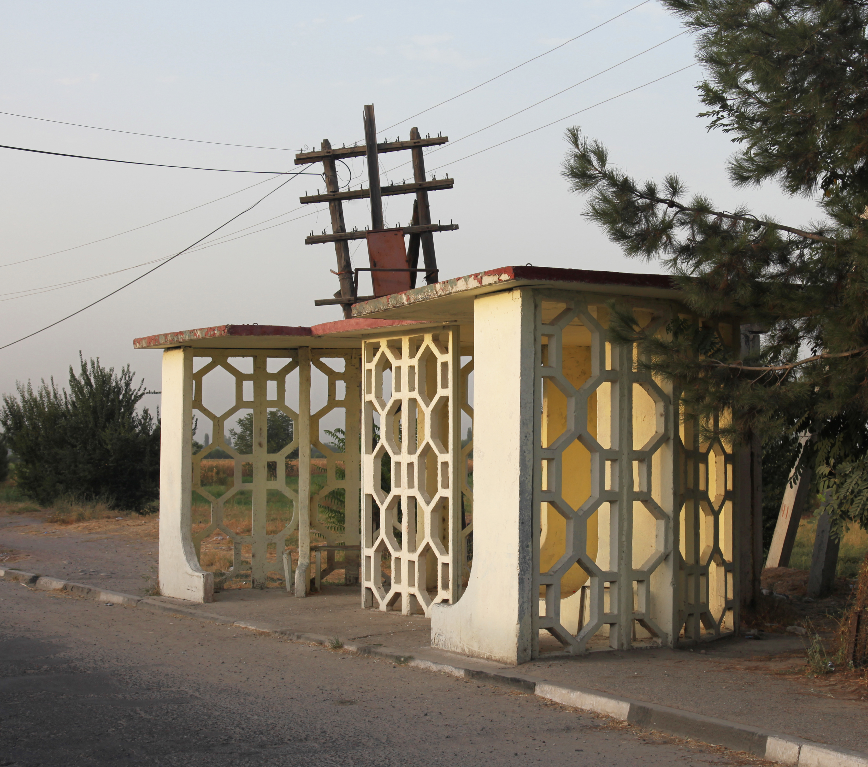 central asian bus stop