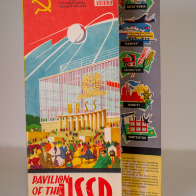 vintage pavillion guide for visitors to belgiums expo 58 USSR pavilion