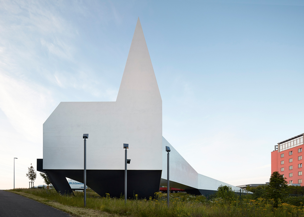 white Autobahn Church