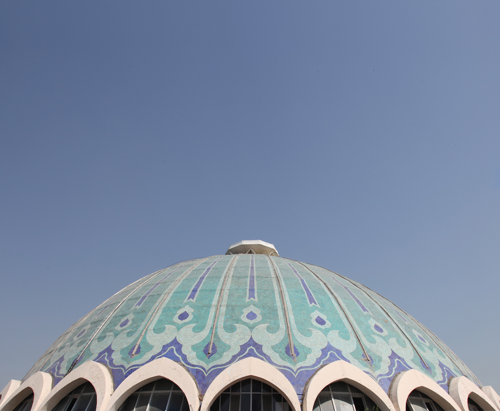 colourful dome central asian architecture