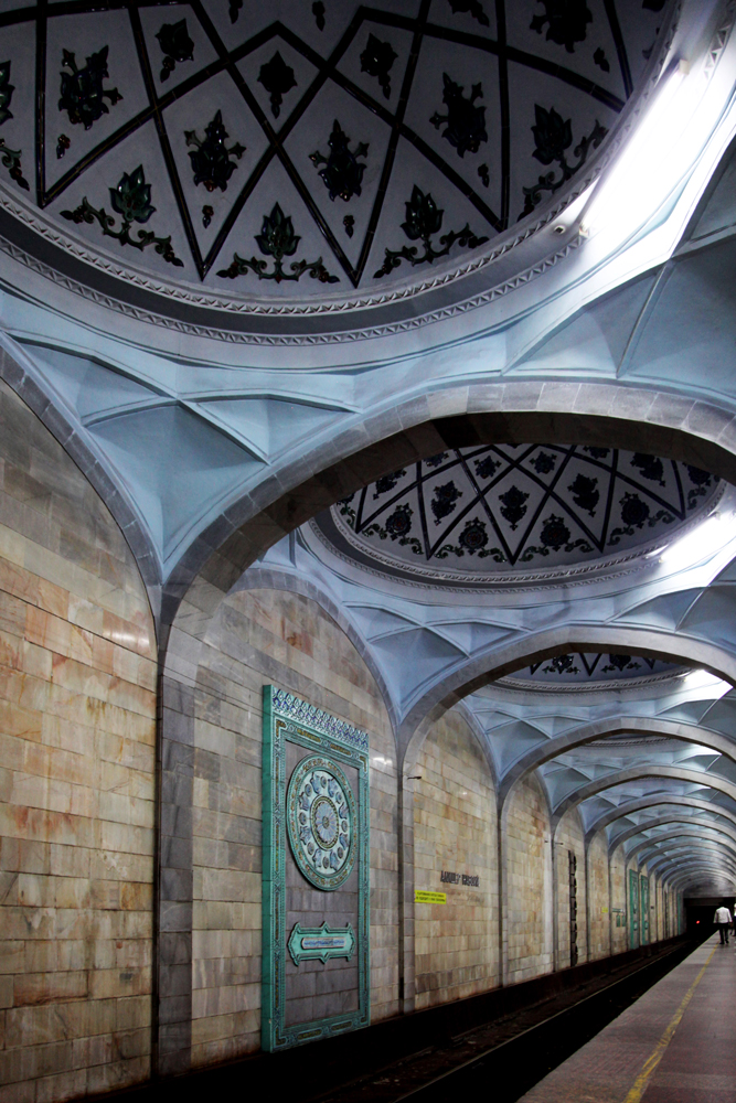 domed ceiling Tashkent metro