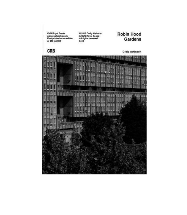 front cover robin hood gardens zine