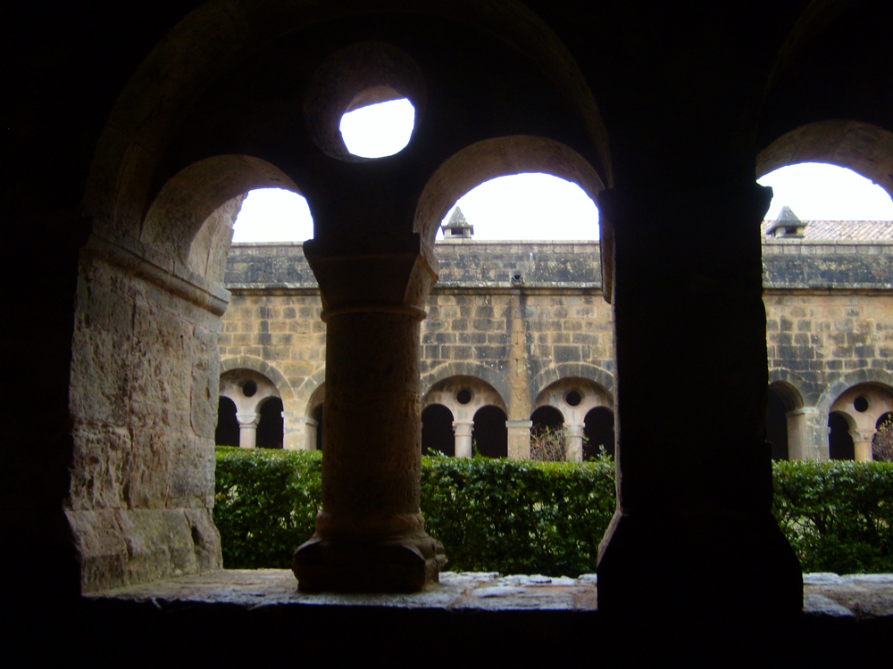 Thoronet Abbey France view from cloisters 