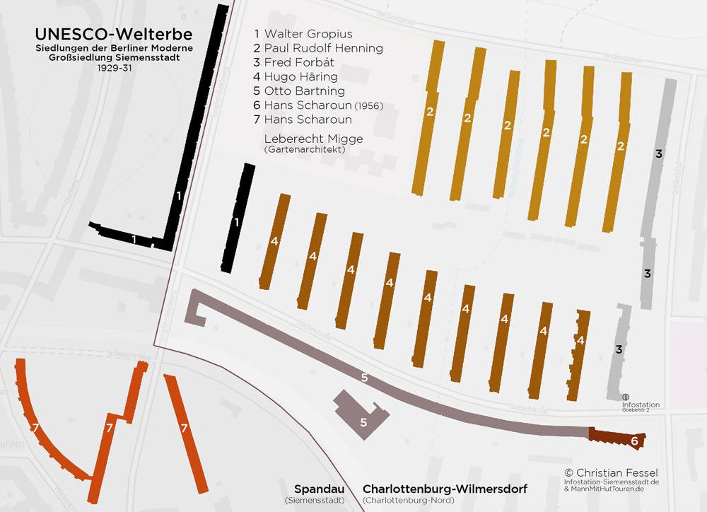 map of Berlin settlement housing