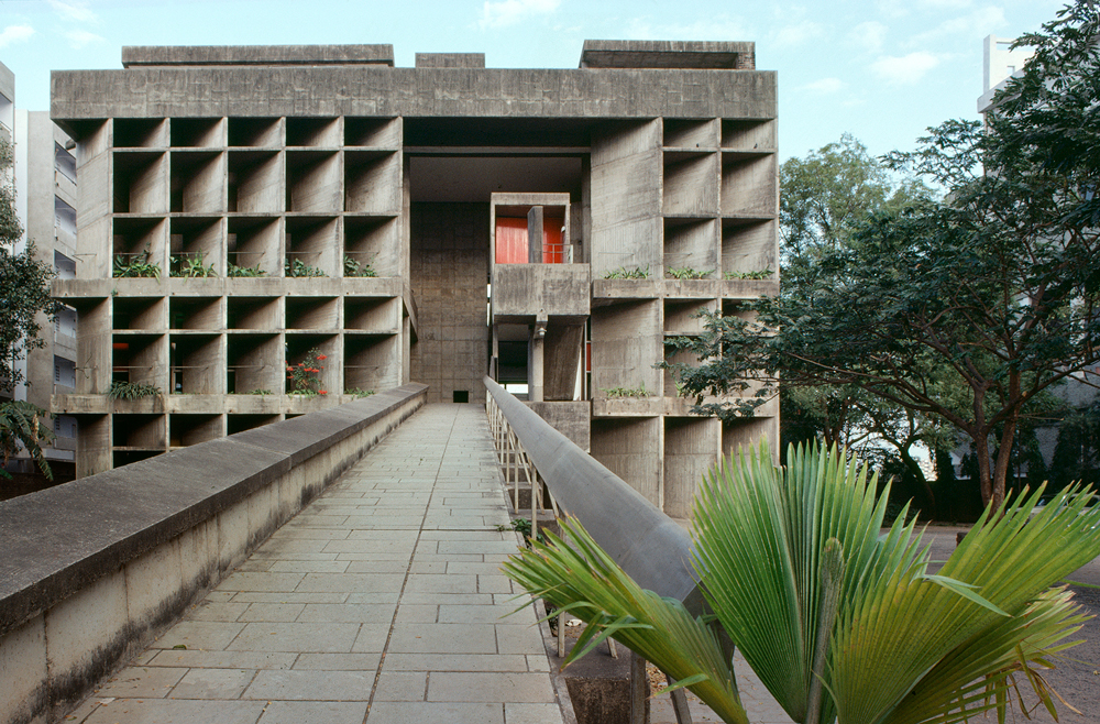 mill owners association building concrete brutalist