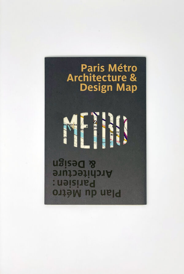 map in sleeve paris metro and architecture