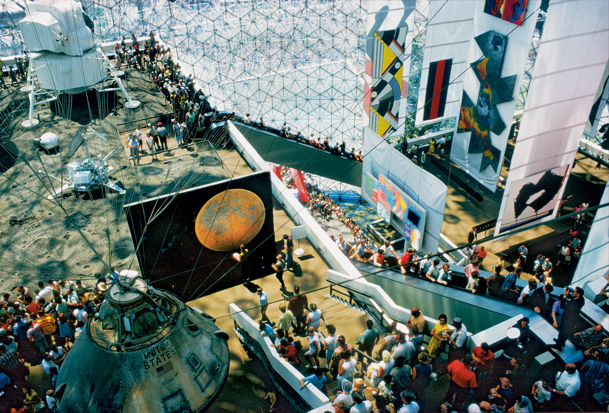 interior of US pavilion Expo '67