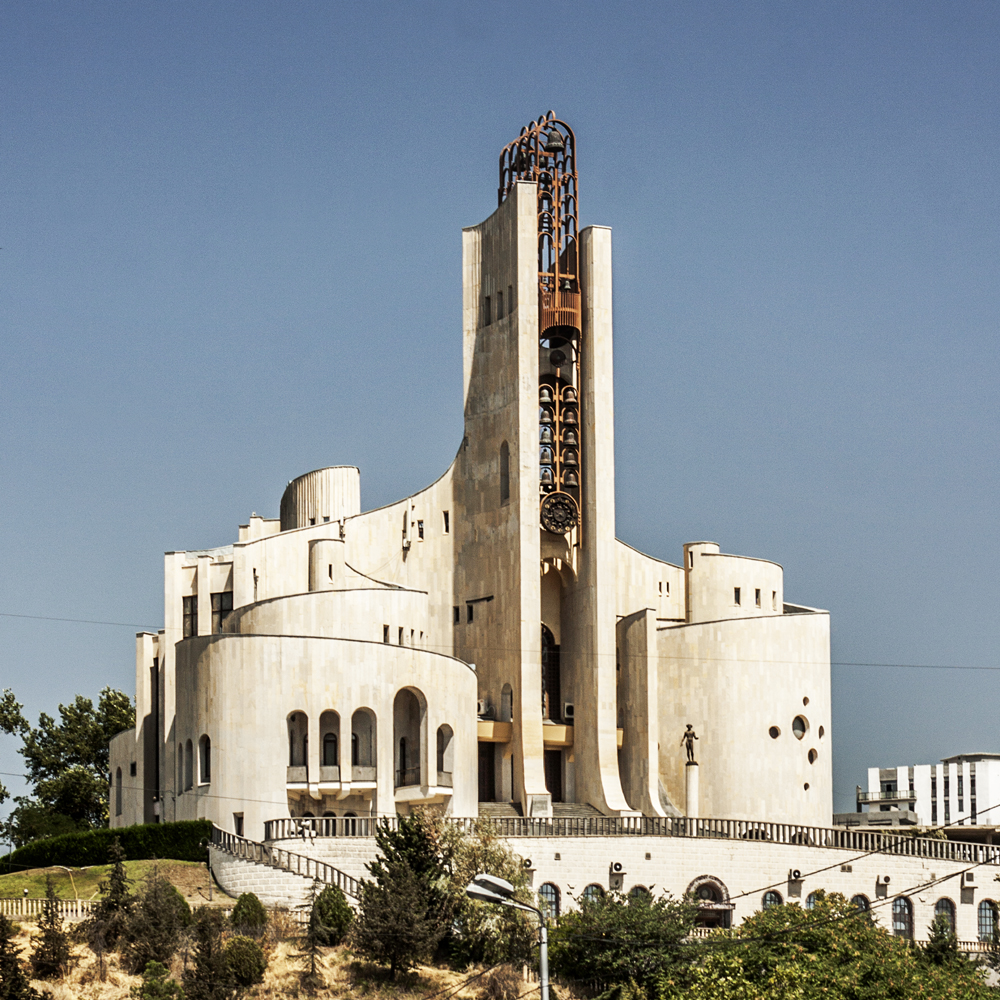 Not a church but used for weddings but might be mistaken for a place of worship, the Palace of Ceremonies and Rituals