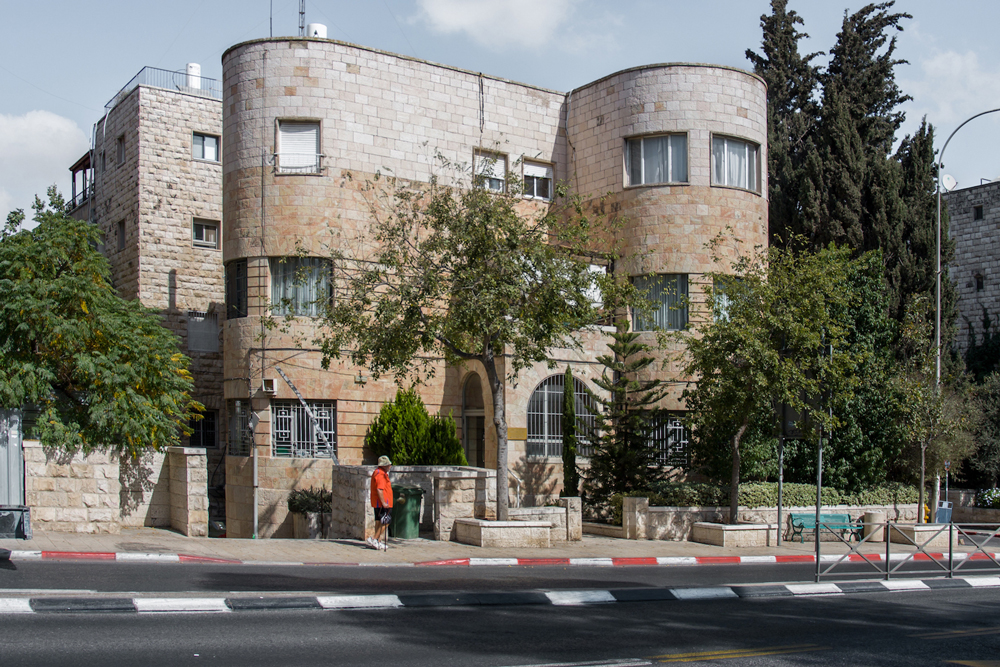 street view of 1930s house Jerusalem Israel 