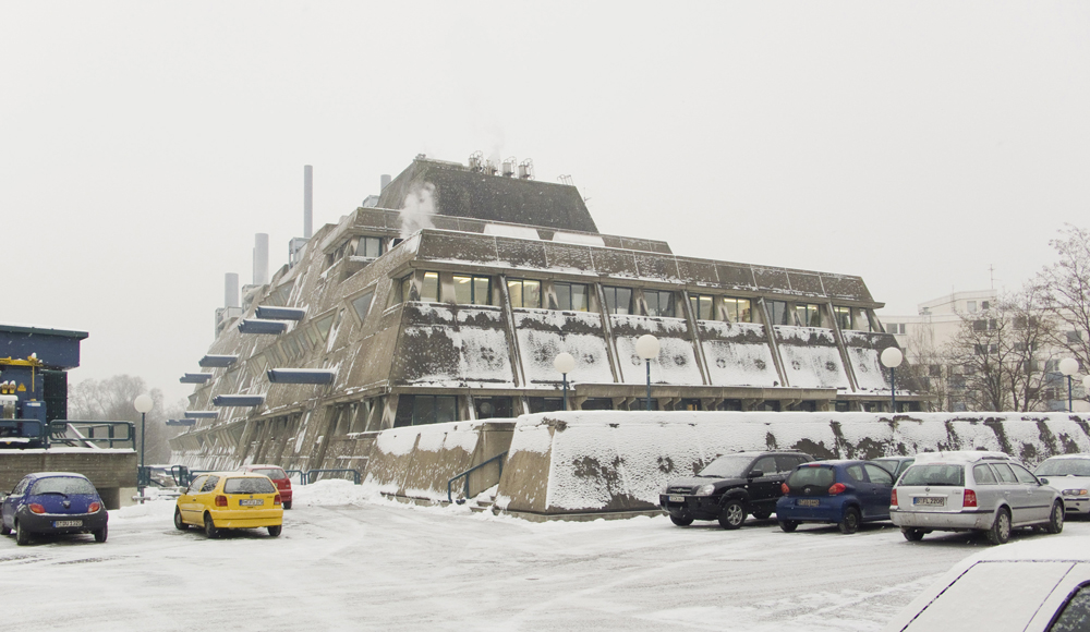 mausebunker covered in snow 