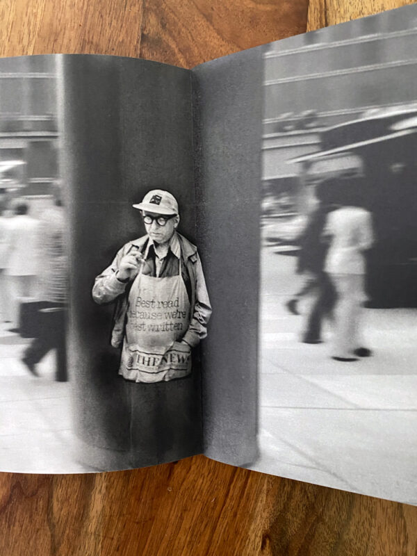 streetcorner newspaper vendor