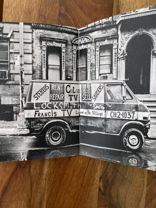 beat up truck in the village now used for advertising sterios