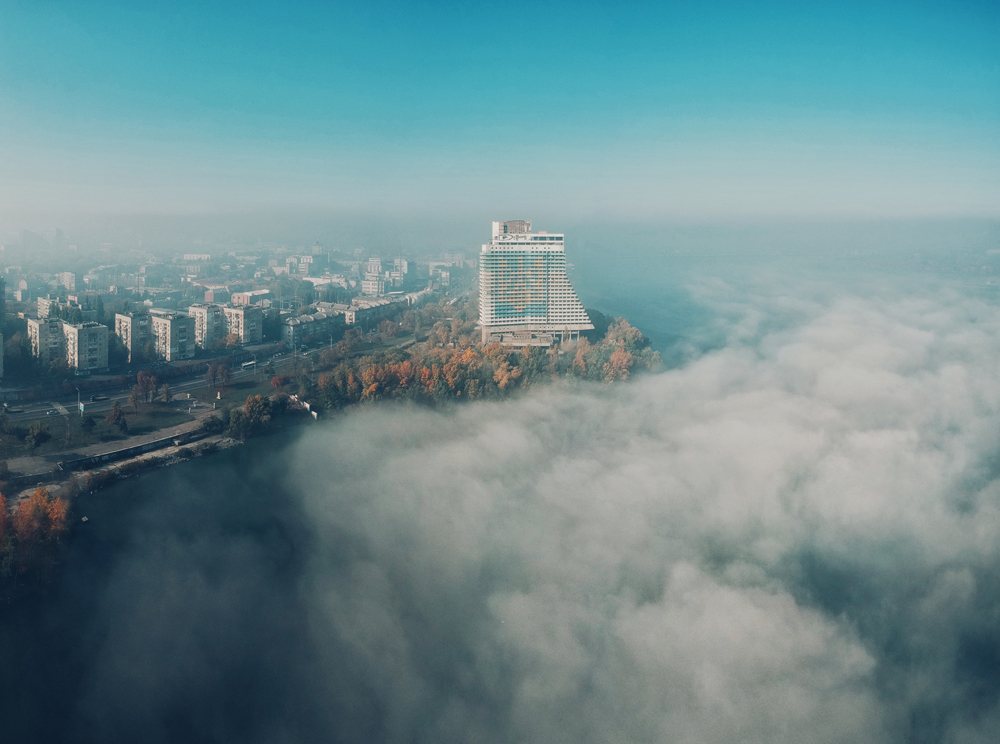 aerial view of Hotel Parus